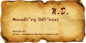 Mocsáry Dániel névjegykártya