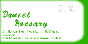 daniel mocsary business card